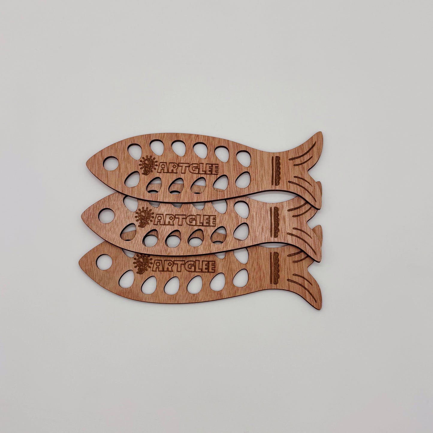 Wooden Fish-Shaped Thread Organizer