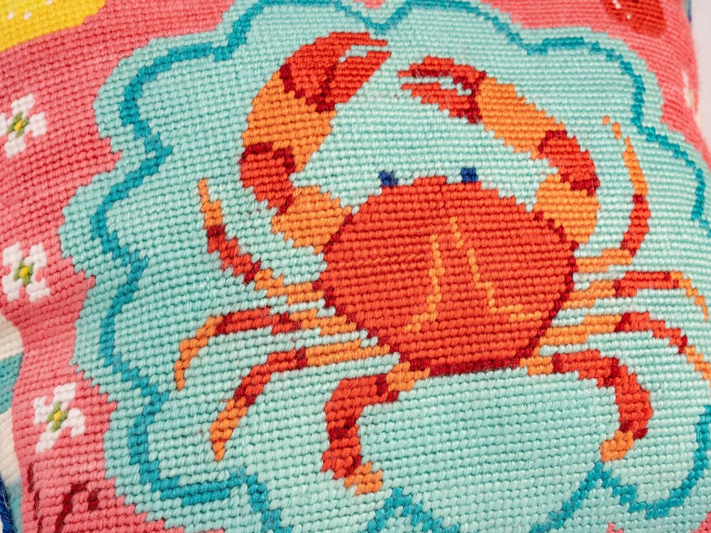 Seaside Supper Needlepoint Cushion Kit