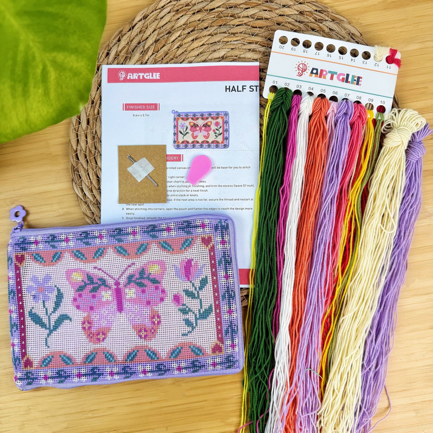Butterfly Meadow Half-Stitch Kit