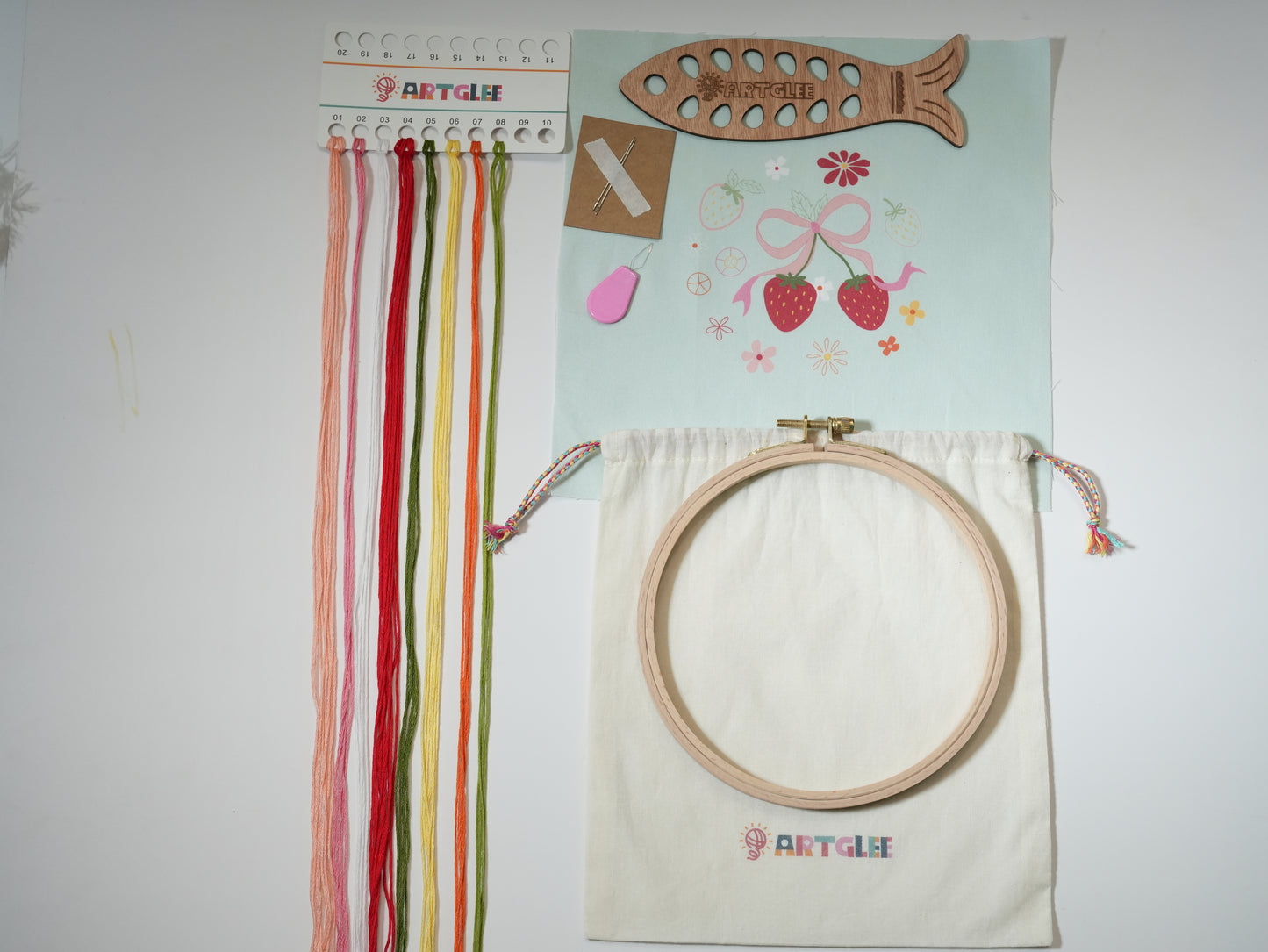 Sweet Strawberry Embroidery Kit
