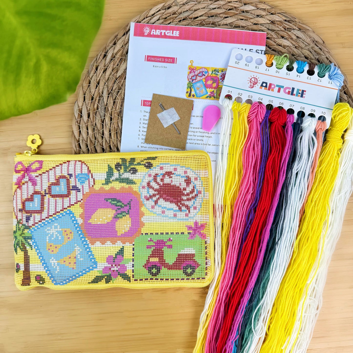 Holiday Postcard Half-Stitch Kit