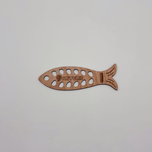 Wooden Fish-Shaped Thread Organizer
