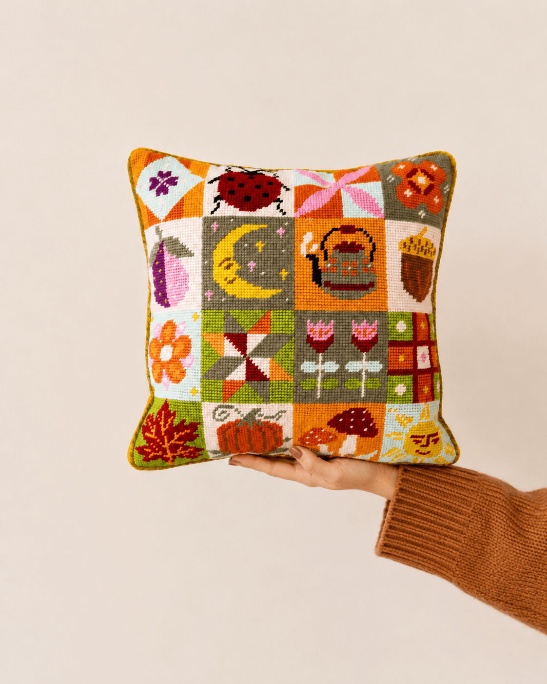 Harvest Stories Needlepoint Cushion Kit