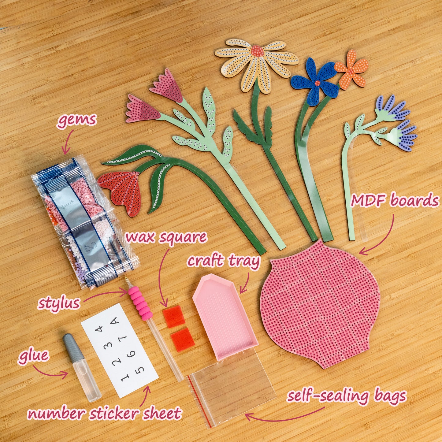 Petal Parade 3D Diamond Painting Kit