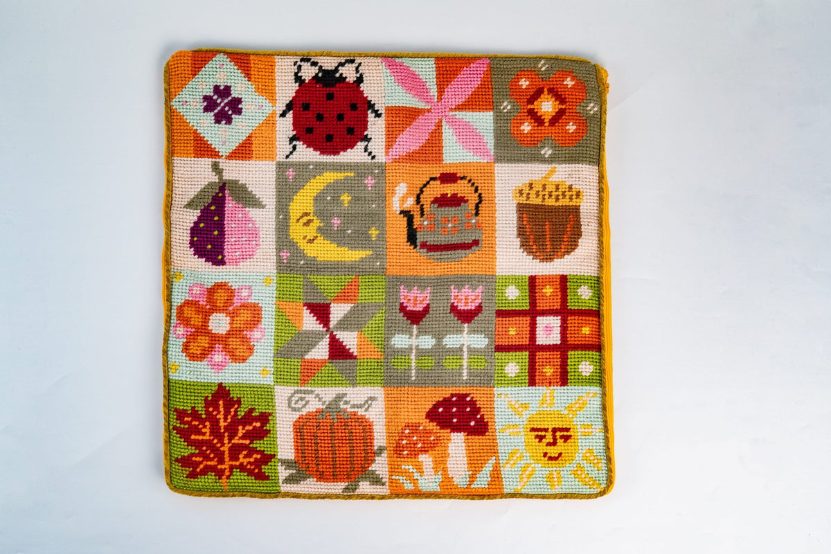 Harvest Stories Needlepoint Cushion Kit