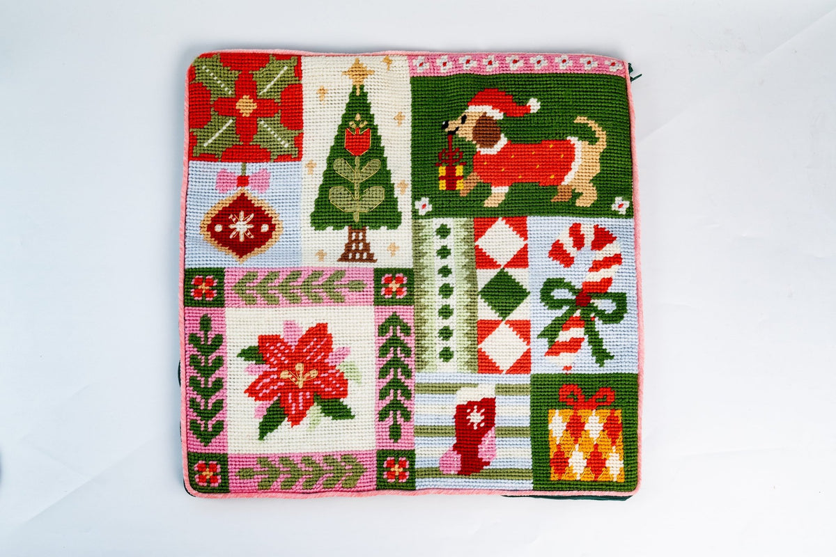 Merry Little Moments Needlepoint Cushion Kit
