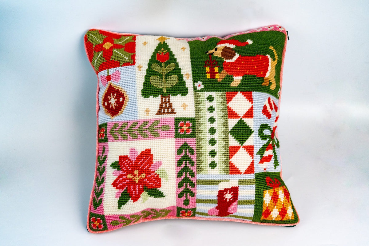 Merry Little Moments Needlepoint Cushion Kit