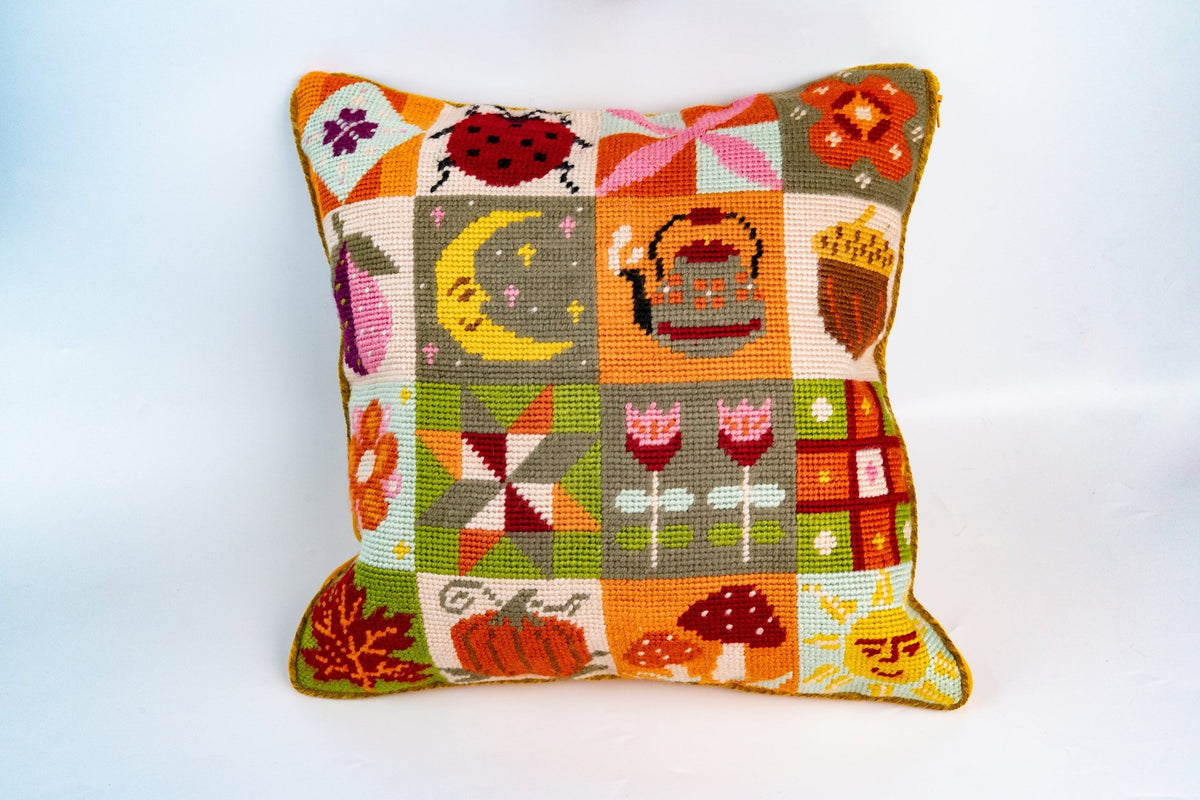 Harvest Stories Needlepoint Cushion Kit