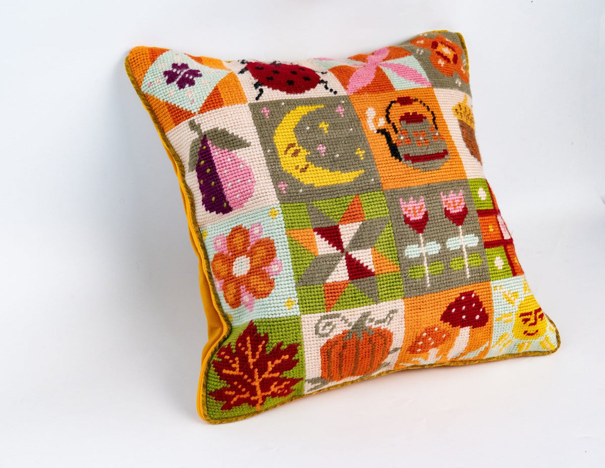 Harvest Stories Needlepoint Cushion Kit