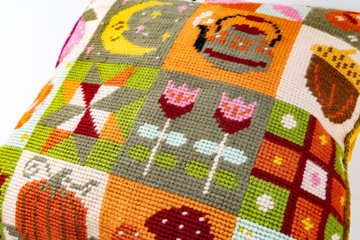 Harvest Stories Needlepoint Cushion Kit