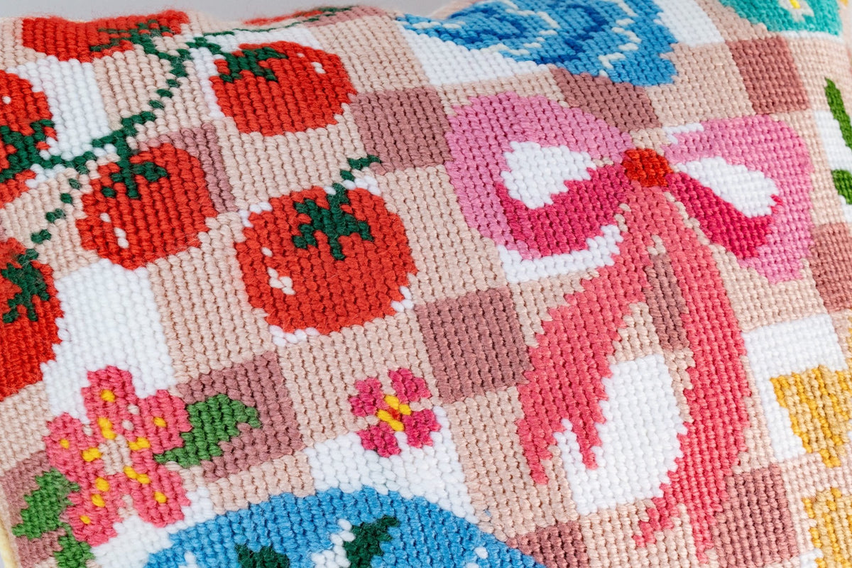 Sunday Picnic Needlepoint Cushion Kit