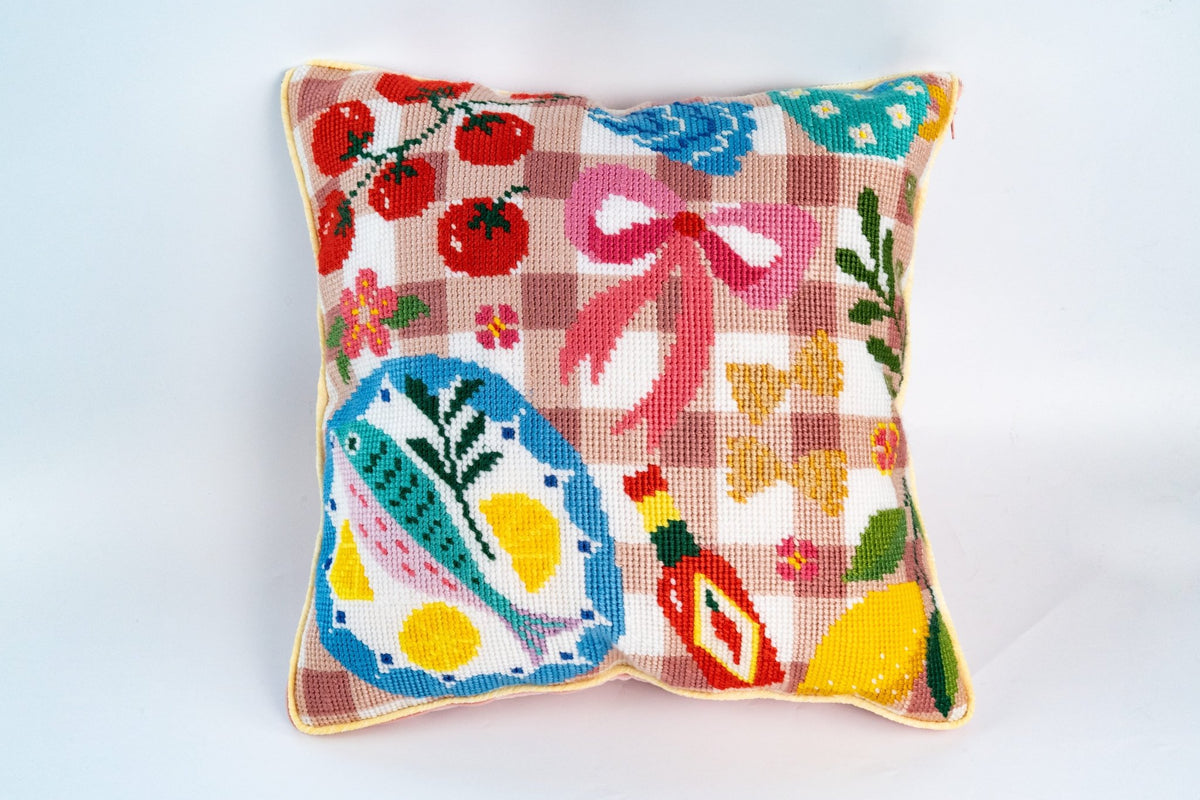 Sunday Picnic Needlepoint Cushion Kit