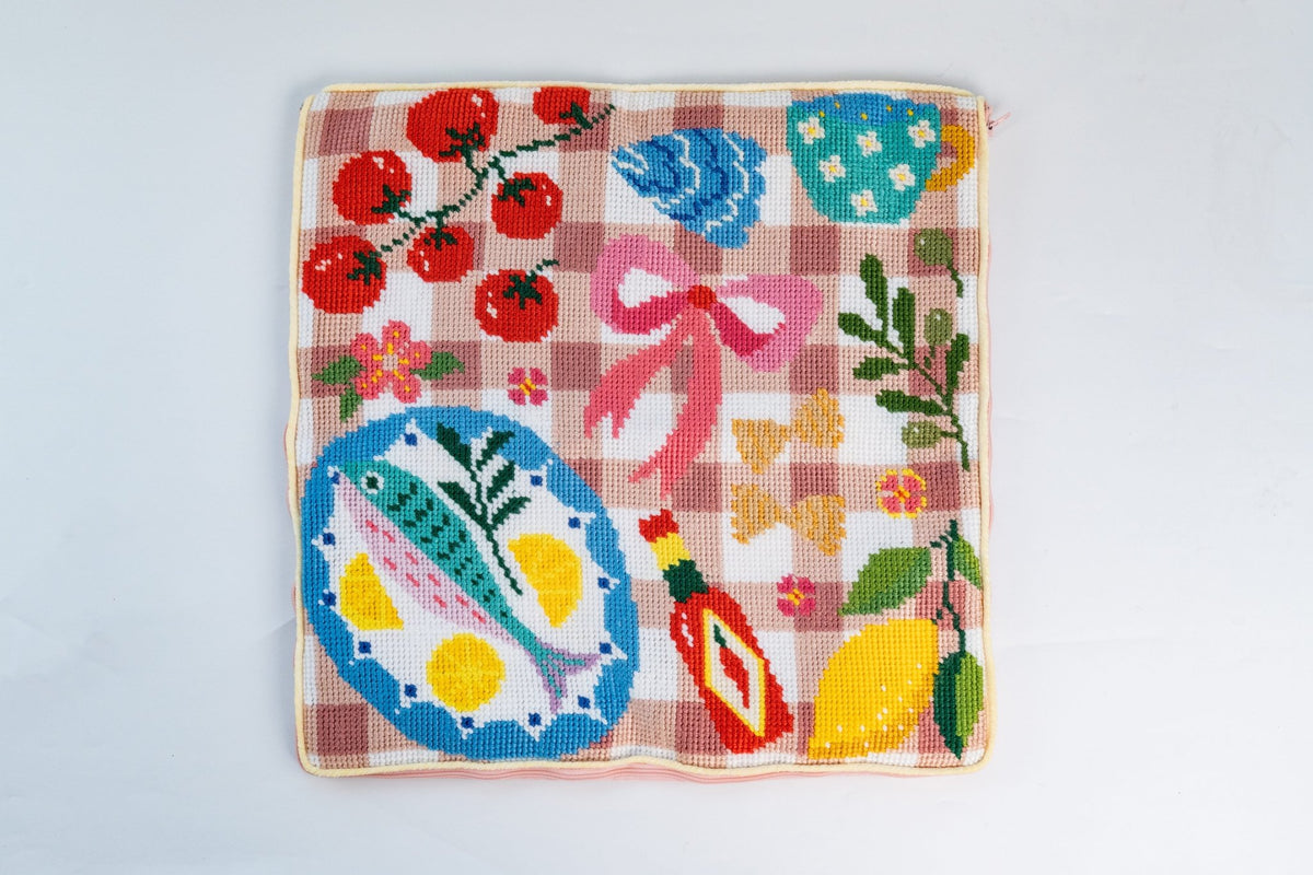 Sunday Picnic Needlepoint Cushion Kit