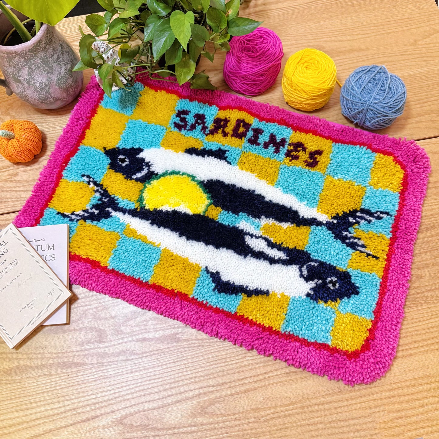 Retro Sardines Latch Hook Kit