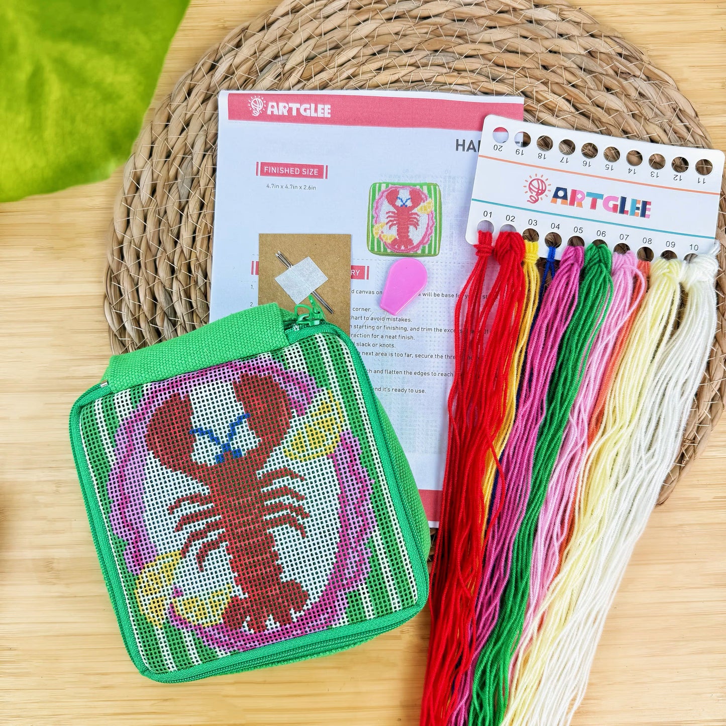 Lemon Lobster Half-Stitch Kit